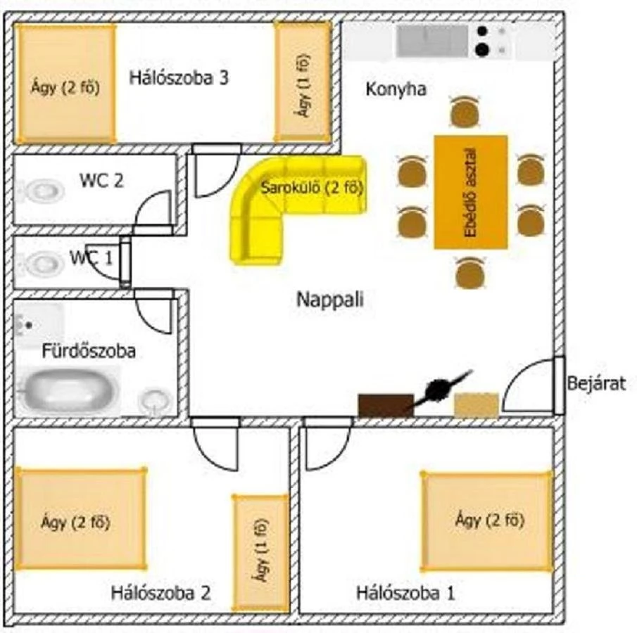 Hajdúszoboszló Szállás | Kulcsosház (K0338-14) A kép szerzői jogvédelem alatt állhat. Javasolt a kapcsolatfelvétel a jog tulajdonossal.