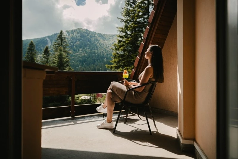 Panorámás terasz, erkély - Wellness Hotel Tusnádfürdő